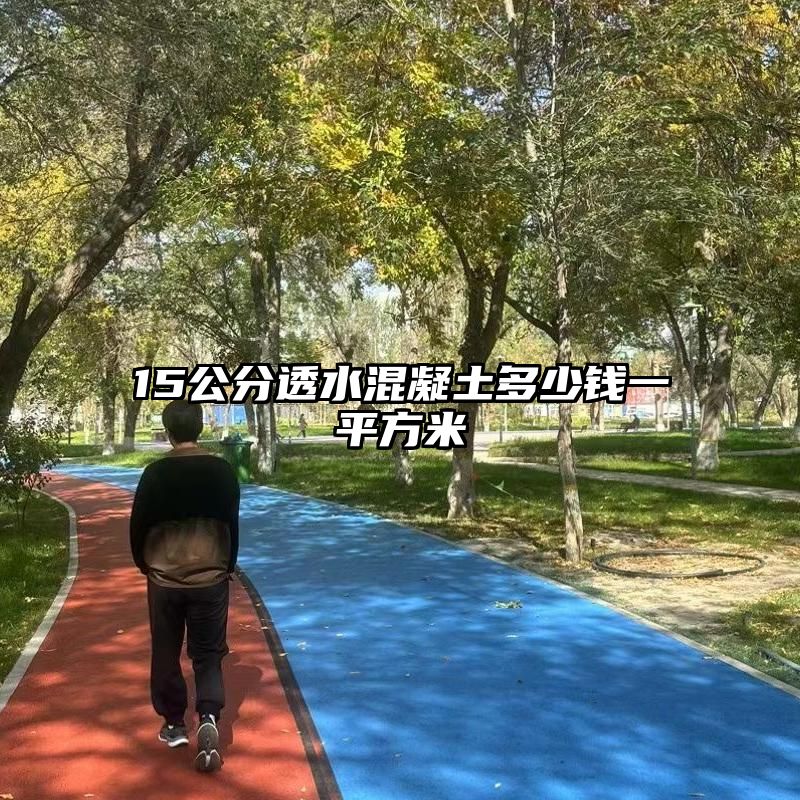 15公分透水混凝土多少钱一平方米