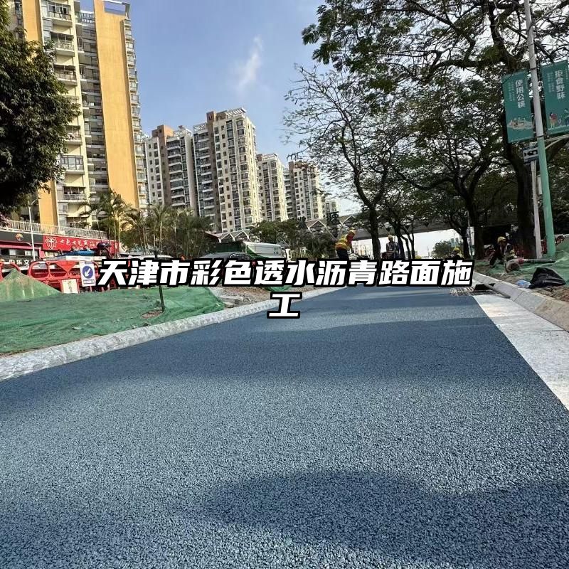 天津市彩色透水沥青路面施工