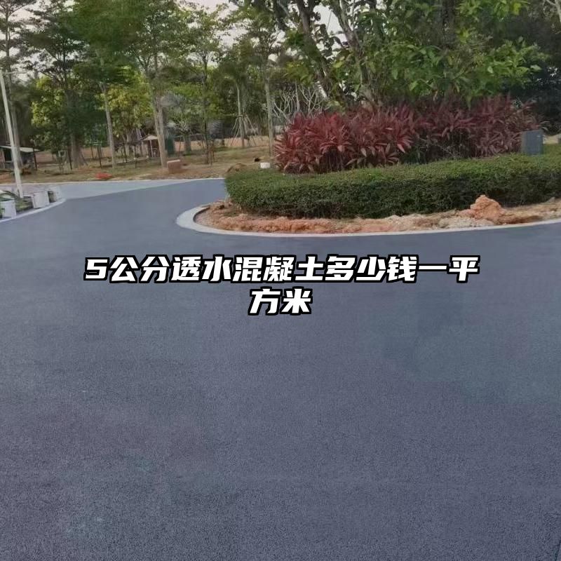 5公分透水混凝土多少钱一平方米