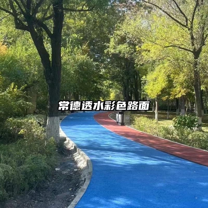 常德透水彩色路面