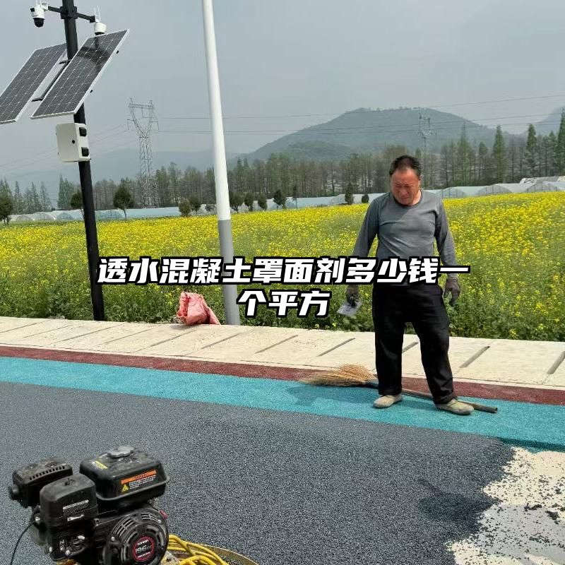 透水混凝土罩面剂多少钱一个平方