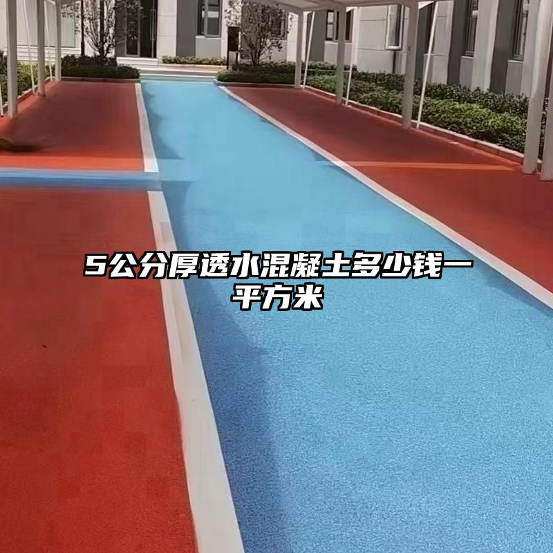 5公分厚透水混凝土多少钱一平方米