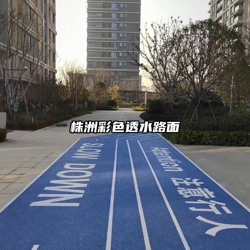 株洲彩色透水路面